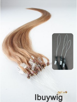 Popular Blonde Straight Micro Loop Ring Hair Extensions