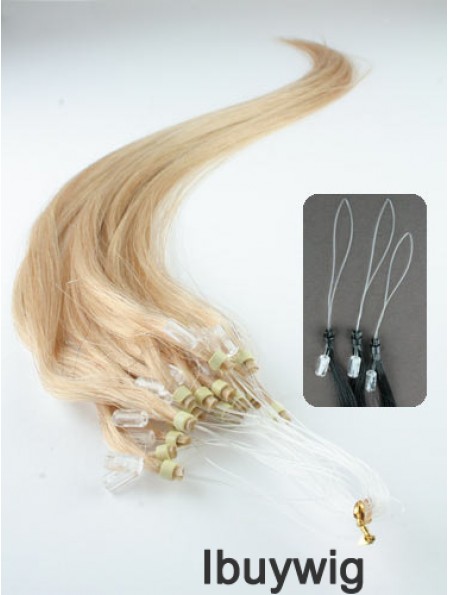 Ideal Blonde Straight Micro Loop Ring Hair Extensions