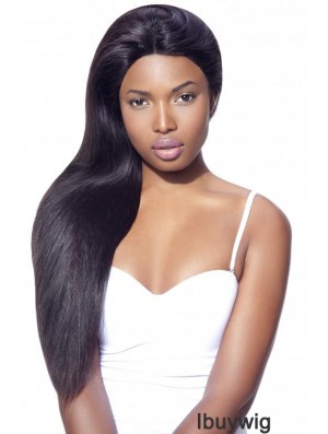 Black Long Straight Lace Frontals