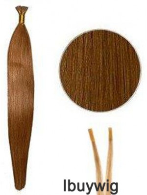 Auburn Straight Stick/I Tip Hair Extensions