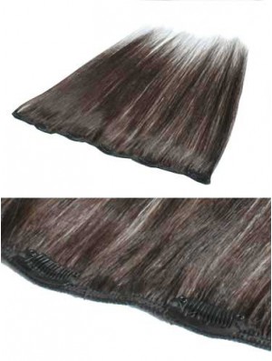 Gorgeous Brown Straight Remy Human Hair Clip In Hair Extensions