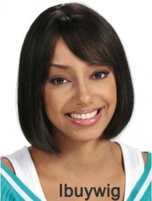 Short Hair Wigs African American Straight Style Chin Length