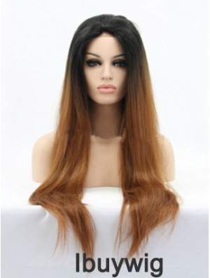 Natural 26 inch Long Straight Wigs For Black Women