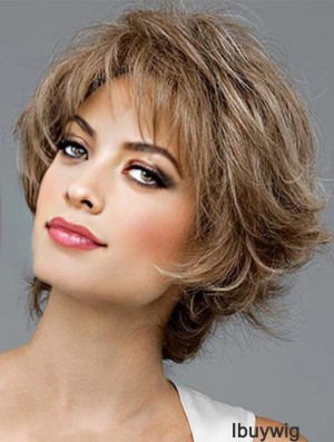 Cheap Synthetic Hair UK Layered Cut Short Length Wavy Style