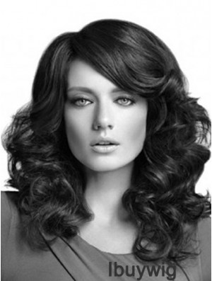 Curly Layered Long Black Cheapest Lace Front Wigs