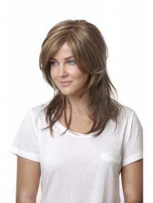 Long Straight Layered Blonde Stylish 100% Hand-tied Wigs