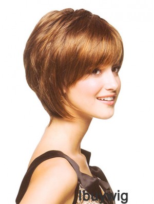 Capless Chin Length Straight Auburn Incredible Bob Wigs