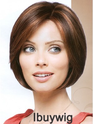 Capless Chin Length Straight Auburn Cheapest Bob Wigs