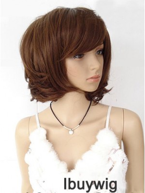 Bobs Straight Auburn Capless Designed Short Wigs