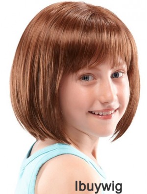 Kids Wigs UK Lace Front Chin Length With Synthetic