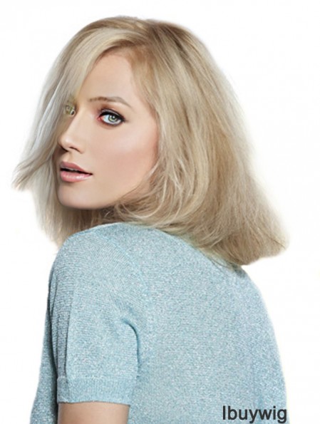 Full Lace Layered Chin Length Wavy 14 inch Platinum Blonde Fabulous Fashion Wigs