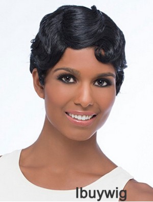 Wavy Black Suitable Short Classic Wigs