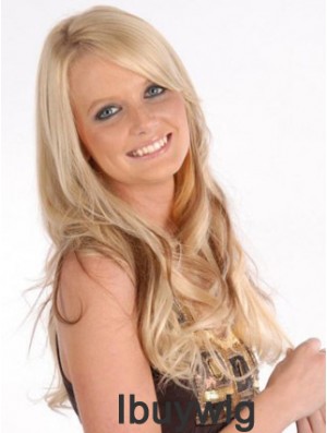 Affordable Blonde Curly Remy Human Hair Clip In Hair Extensions