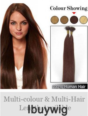 Auburn Straight Stick/I Tip Hair Extensions