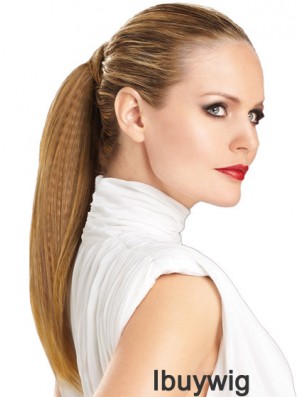 Modern Straight Brown Ponytails